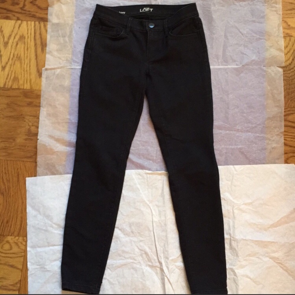 Loft skinny petite black pants